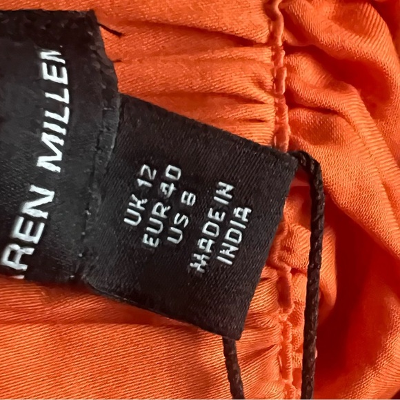 Karen Millen Cotton Poplin Halter Woven Midi Dress, New with Tags - Picture 8 of 9